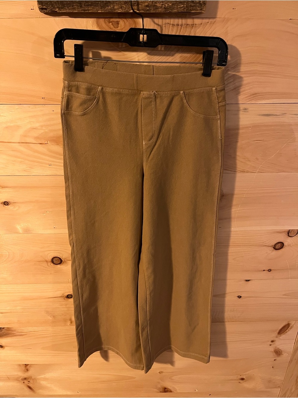 ZARA Kids Wide Leg Khaki Terry Cloth Pants Size 11-12